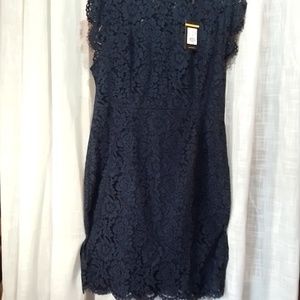 Navy blue laced dress. 2xl.